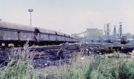 Wagony towarowe TALBOT w kopalni Szczygłowice, 1980. 
Fot. J. Szeliga....